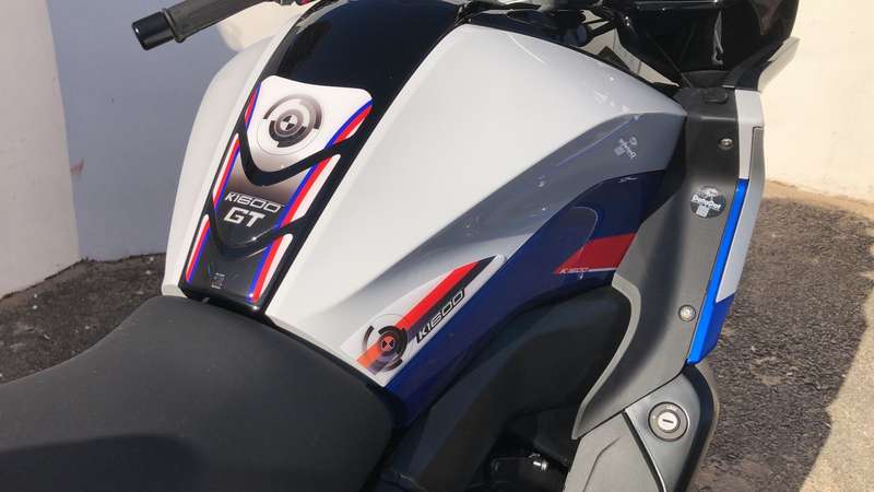 BMW K 1600 GT Carbon Fibre Black Small Tank Pad Protector.