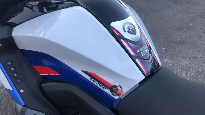 BMW K 1600 GT Red Small Tank Pad Protector