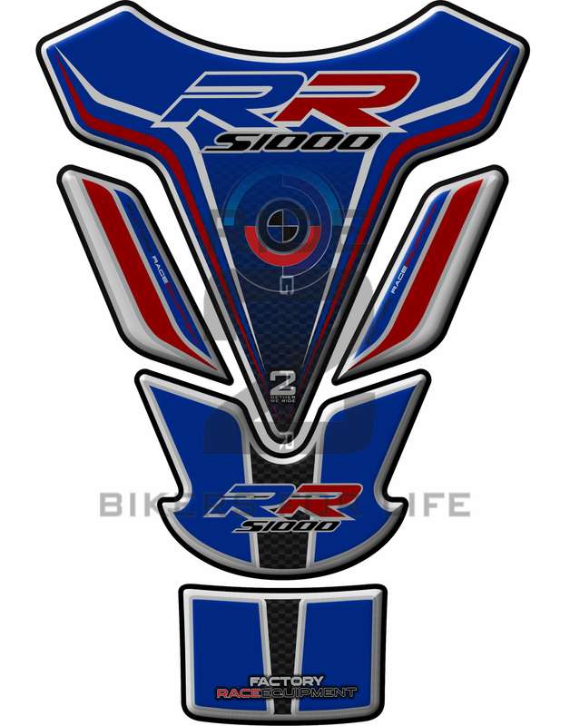 BMW S 1000 RR Blue Motor Bike Tank Pad  Protector.  2009 - 2020