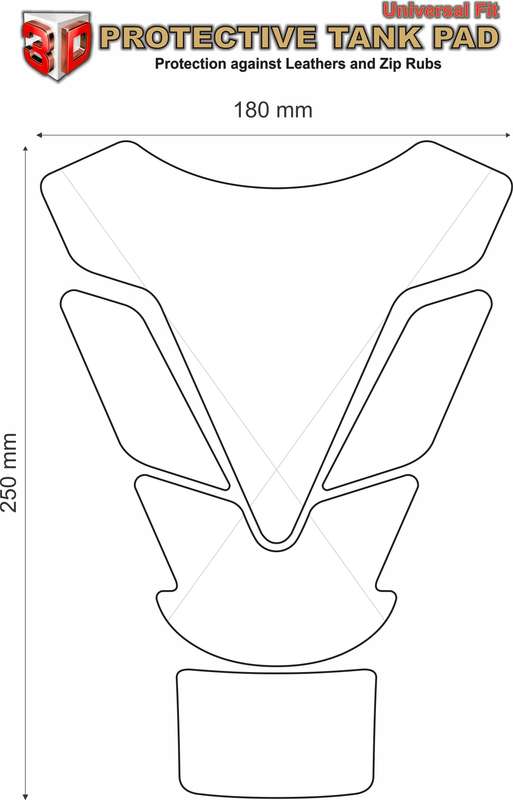 BMW S 1000 RR Red and Black Motor Bike Tank Pad  Protector.  2009 - 2020