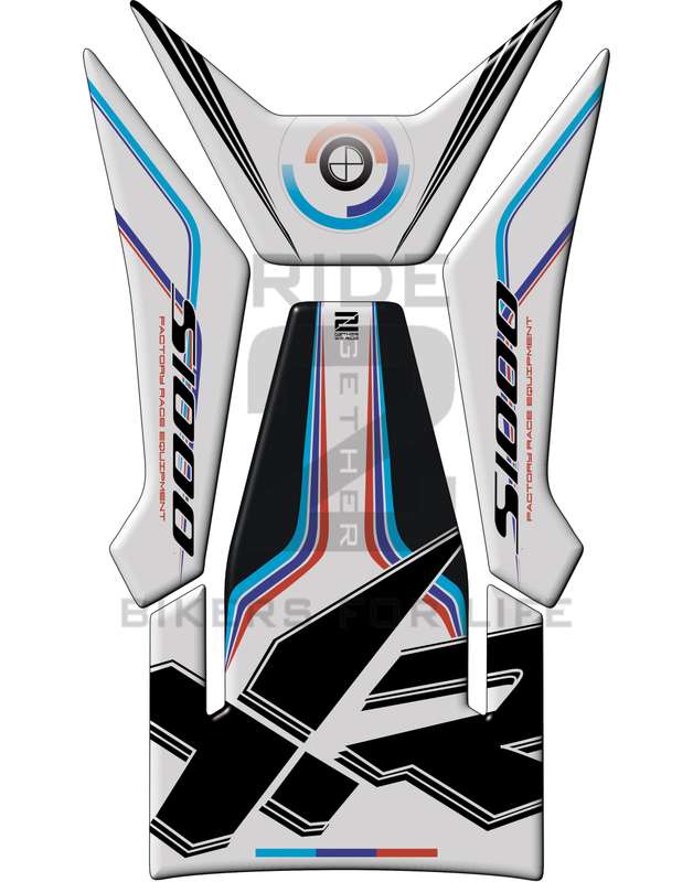 BMW S 1000 XR White  Motor Bike Tank Pad / Protector 2020 - 2023