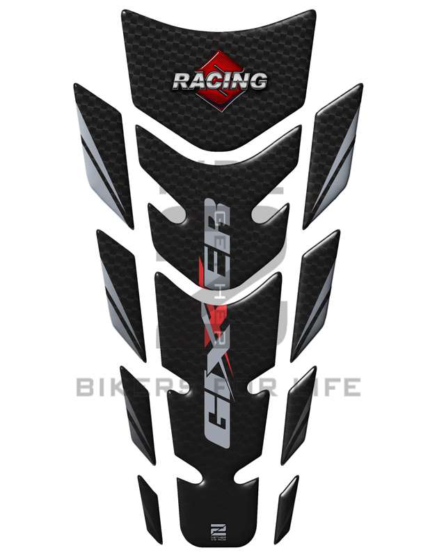 Suzuki GIXXR Black Carbon Fibre Motor Bike Tank Pad. .