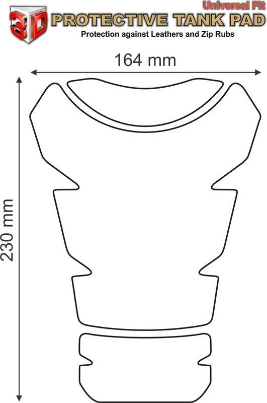 Suzuki Hayabusa Red, White and Grey Tank Pad Protector - 2022 - 2023