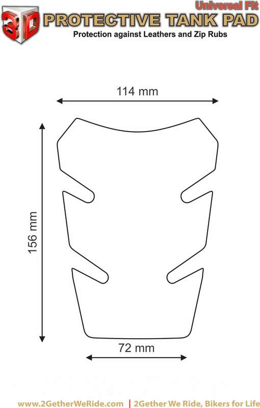 Motor Bike Tank Pad. Suzuki V-Strom 250 Red and Black Carbon Fibre Tank Pad Protector.