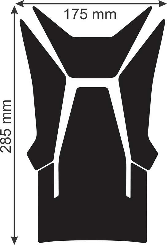 BMW S 1000 XR Black  Reaper Skull Motor Bike Tank Pad / Protector 2020 - 2023
