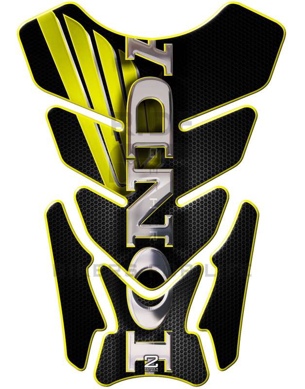 Honda CBR, NC Series, CB Series, Twin Africa - Yellow , Black and Chrome with Honey Comb Protecti...