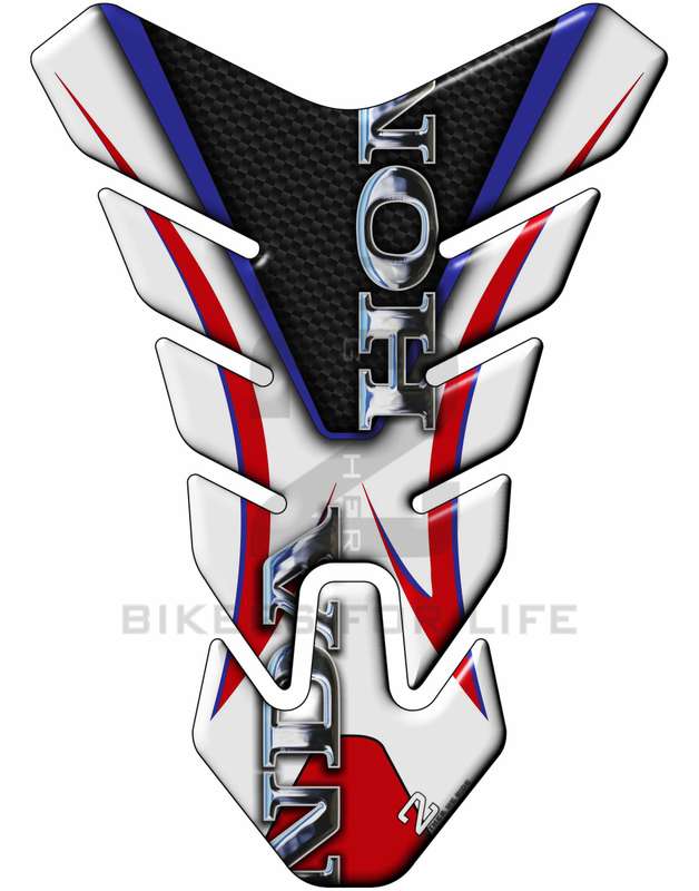 Motor Bike Tank Pad Protector - Honda CBR, NC Series, CB Series, Twin Africa - White Multi Colour...