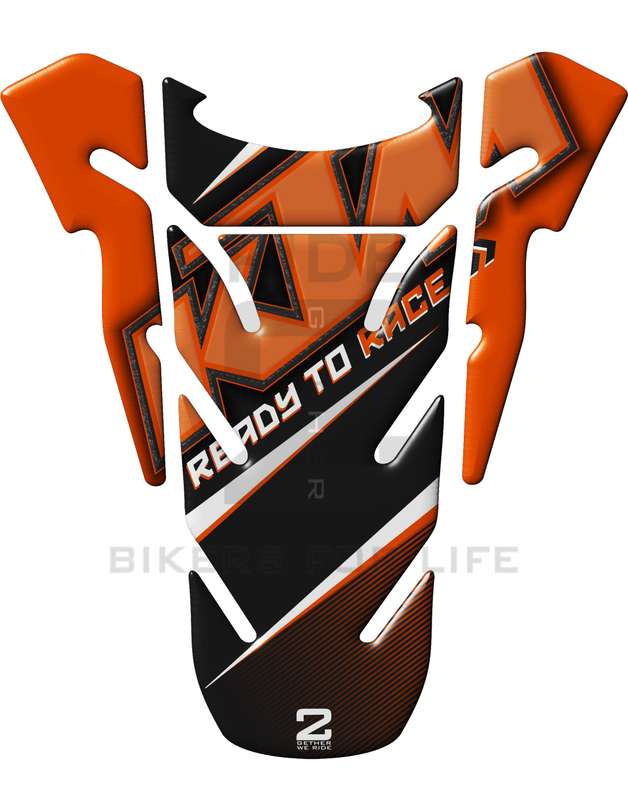 KTM Black Generic Tank Pad Protector. A universal Tank Pad which fits most models.