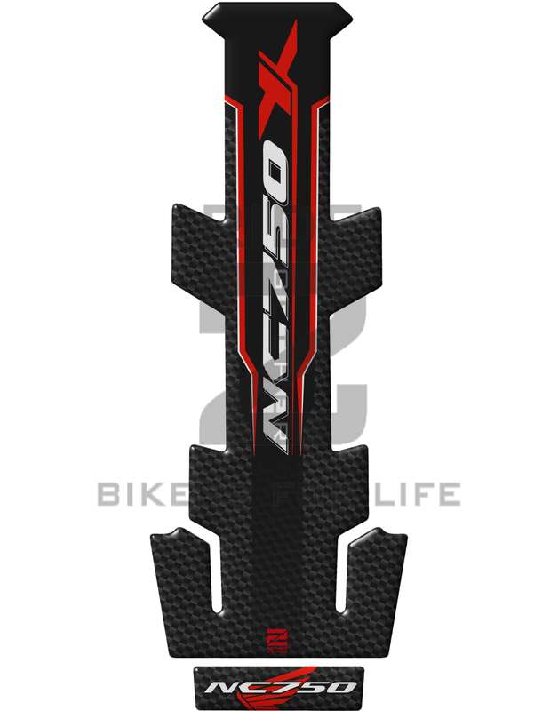 Honda NC 750 X Series, Black Carbon Fibre Protective Tank Pad. Universal Fit.