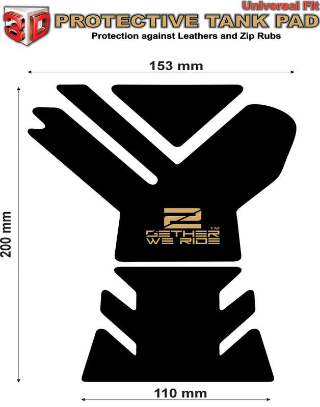 Aprilia Tuono V4 2023 Black Carbon Fibre Motor Bike Tank Pad.   # be a Racer Tank Pad Protector.