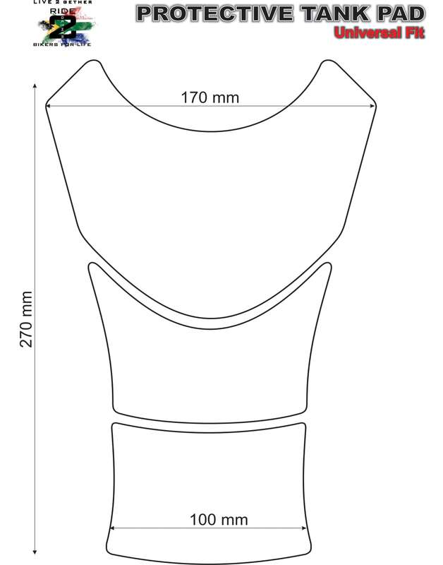 Aprilia Tuona Red Tank Pad Protector.