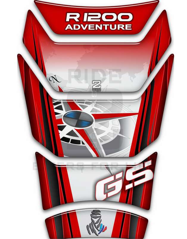 BMW R 1200 GS Adventure  Red Motor Bike Tank Pad / Protector - 2006 - 2013