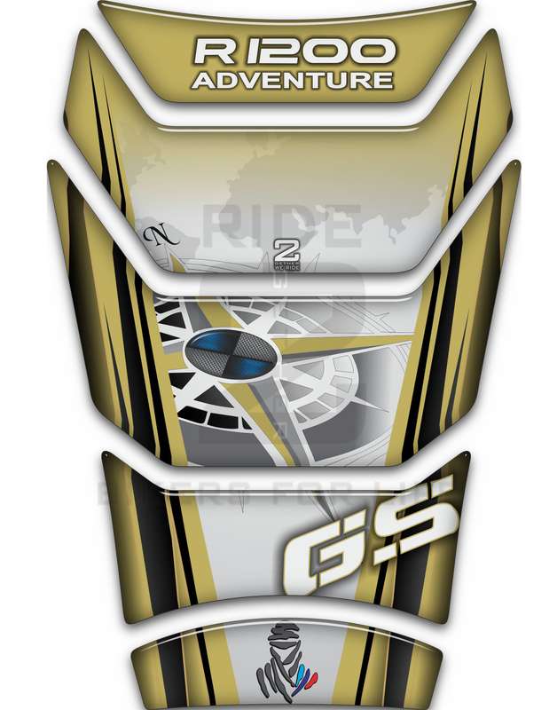 BMW R 1200 GS Adventure  Sand / Gold Motor Bike Tank Pad / Protector - 2006 - 2013