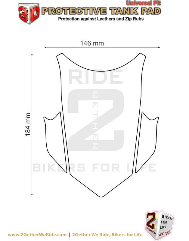 BMW F 800 GS Yellow and Black Motor Bike Tank Pad / Protector 2013 - 2017