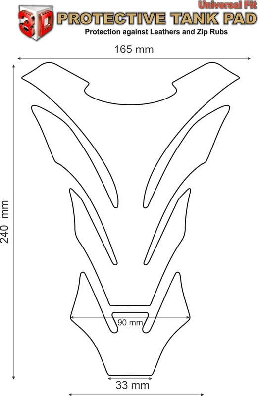 Yamaha MT Series. Black Slim Series Motor Bike Tank Pad Protectors. MT 01. MT 03. MT 07. MT 09. M...