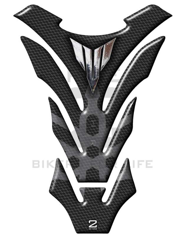 Yamaha MT Series. Carbon Fibre Black Slim Motor Bike Tank Pad Protectors. MT 01. MT 03. MT 07. MT...
