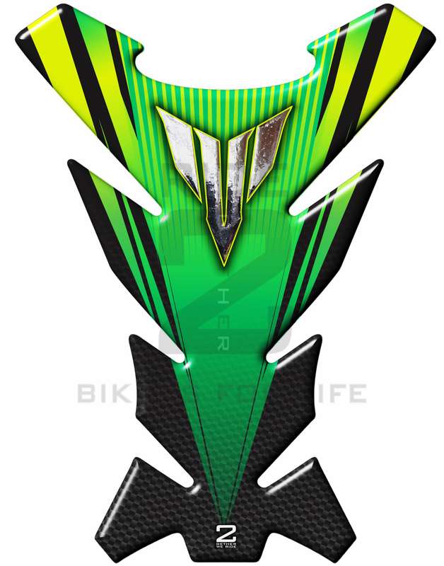 Yamaha MT Series. Green and Black Motor Bike Tank Pad Protectors. MT 01. MT 03. MT 07. MT 09. MT 10