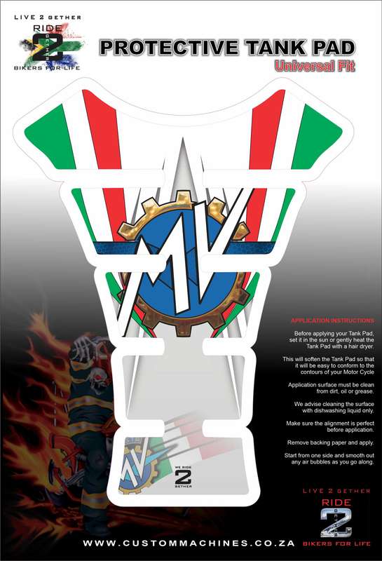 MV Agusta White Standard Tank Pad