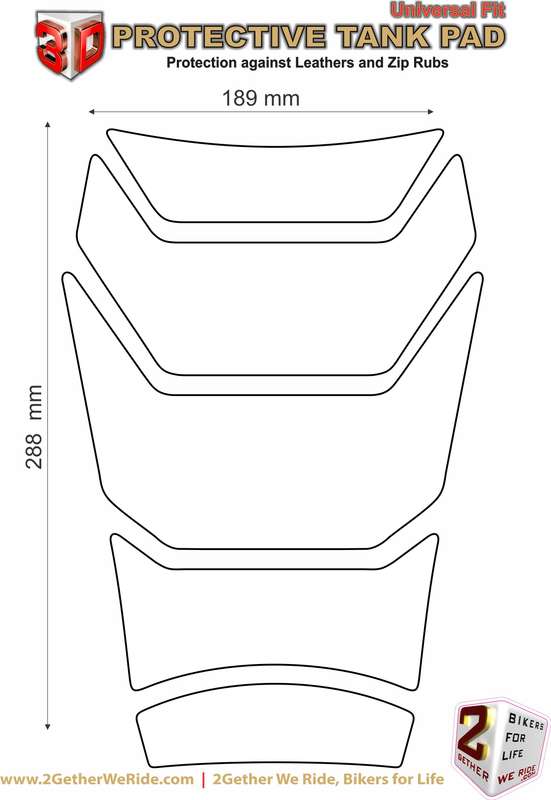 BMW R 1200 GS Adventure  Black Motor Bike Tank Pad / Protector - 2006 - 2013