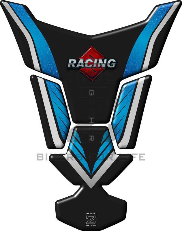 Suzuki Blue and Black Tank Pad Protector. Fits 2016 - 2022 models