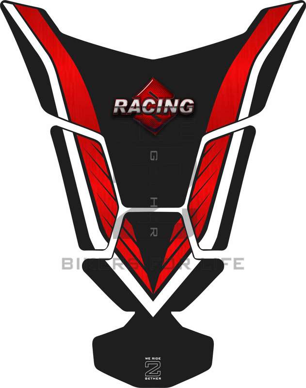 Suzuki Red and Black  Tank Pad Protector. Fits 2016 - 2022 models