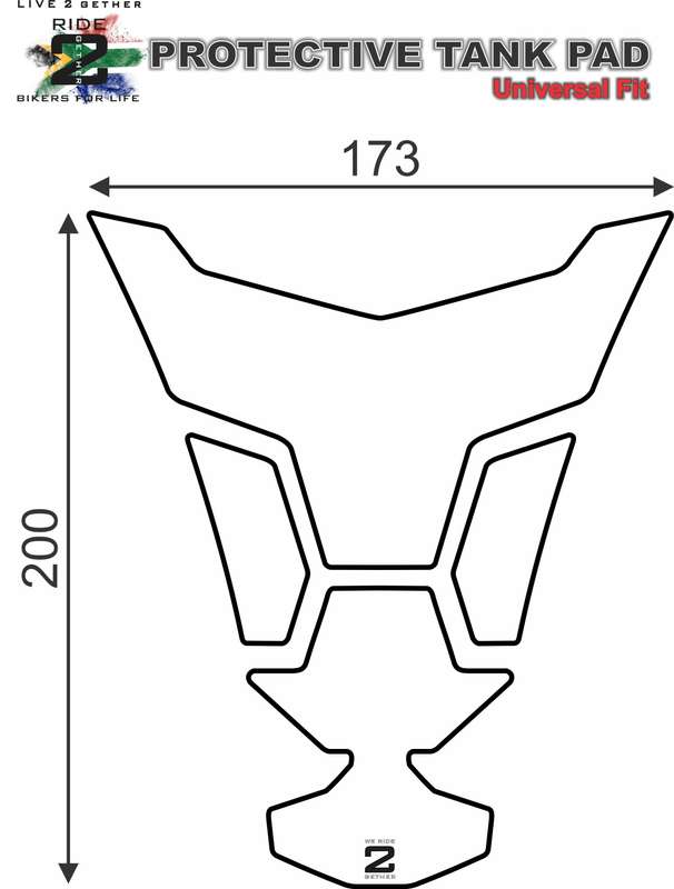 Suzuki Green Neon Carbon Fibre Tank Pad Protector. Fits 2016 - 2022 models