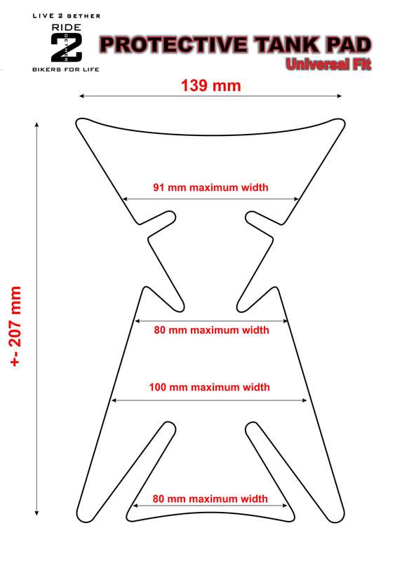 Universal Fit Retro Design 1 Tank Pad