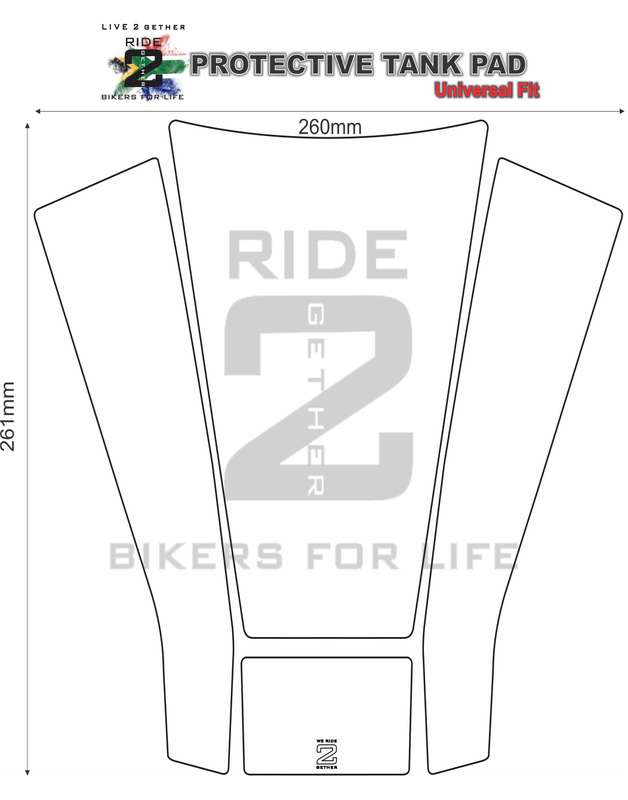 BMW F900 R Motor Bike Tank Pad / Protector. Red and Black 2020 - 2021