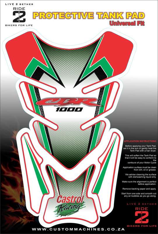Honda Castrol Racing 1000 Tank Pad Protector