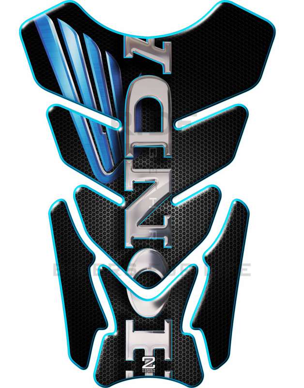 Honda CBR, NC Series, CB Series, Twin Africa - Blue , Black and Chrome with Honey Comb Protective...