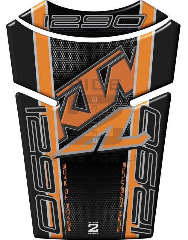 KTM Black Carbon Fibre Adventure 1290 Generic Tank Pad