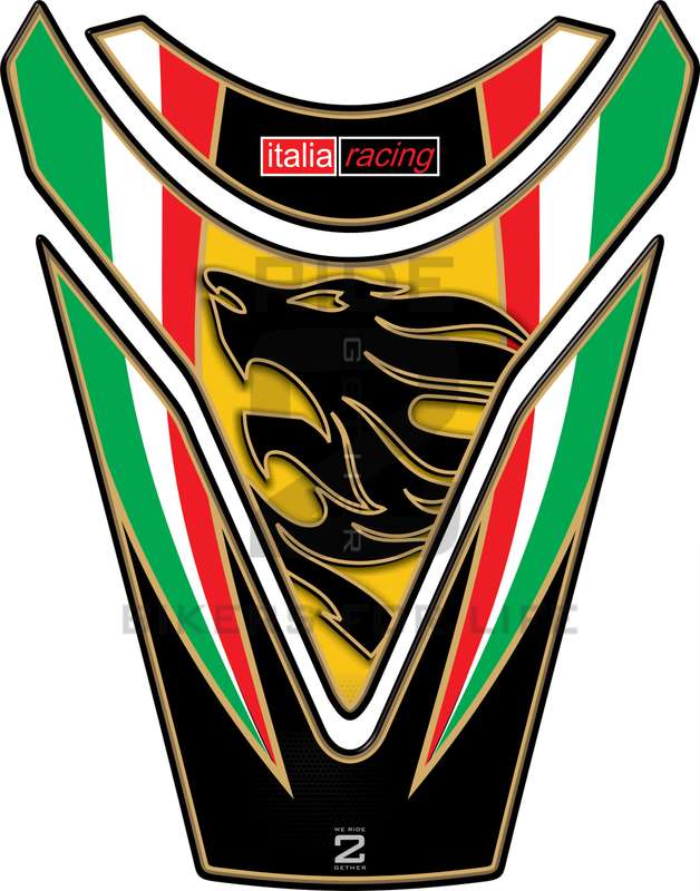 Aprilia Tuona RSV4 Black Tank Pad protector .  2009 - 2014