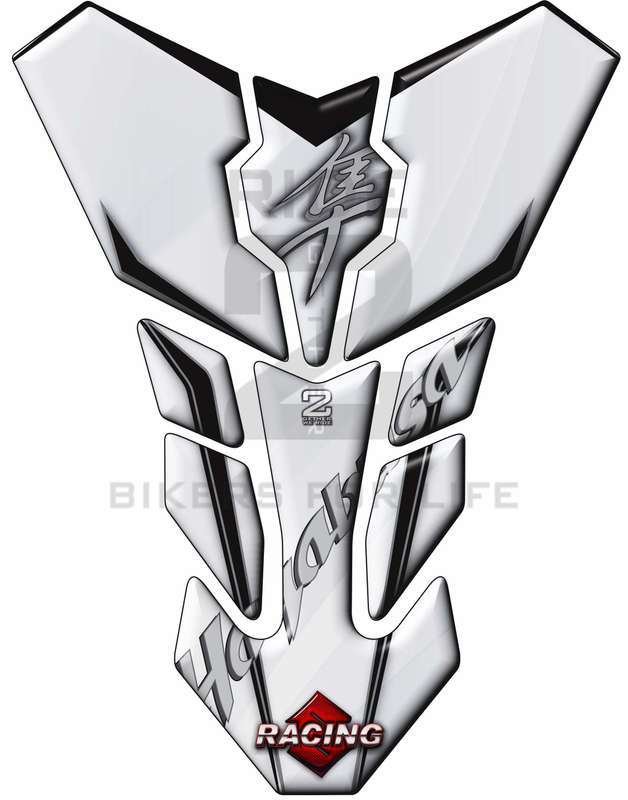 Suzuki Hayabusa White and Black Transformer Tank Pad Protector. 1999 - 2021