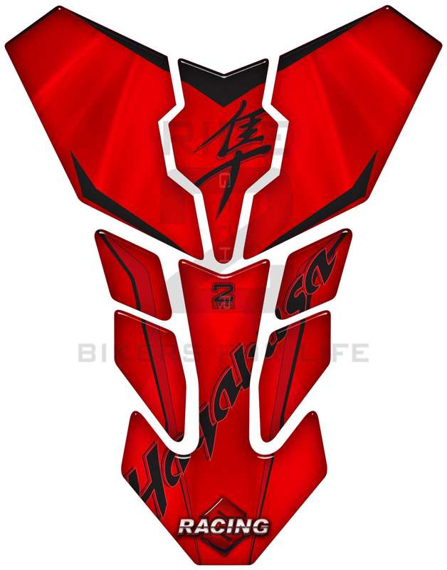 Suzuki Hayabusa Red and Black Transformer Tank Pad Protector. 1999 - 2021