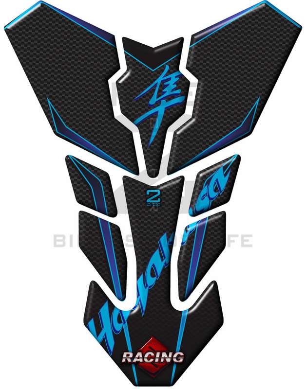 Suzuki Hayabusa Carbon Fibre with Blue Trims Transformer Tank Pad Protector. 1999 - 2021