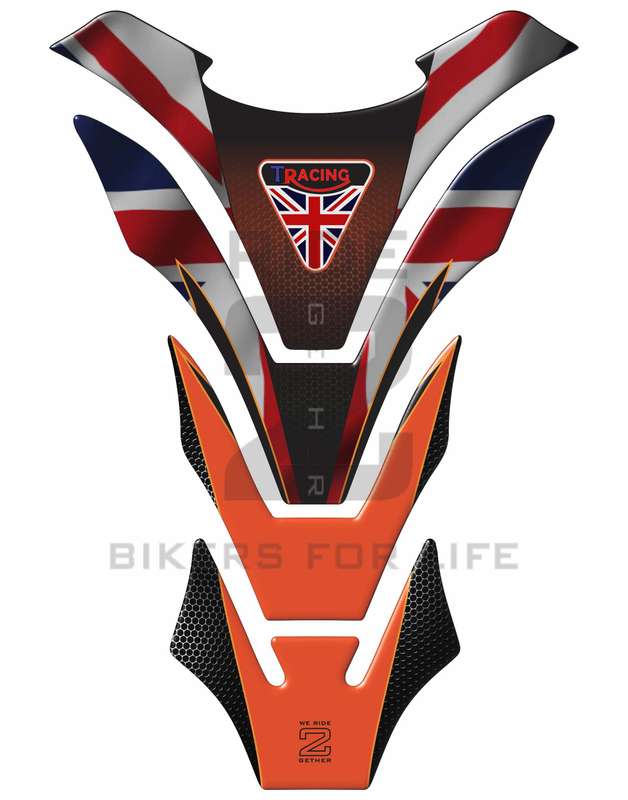 Triumph Orange Universal Fit Tank Pad Protector