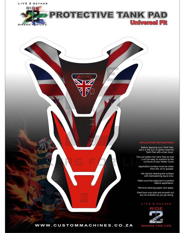 Triumph Red Universal Fit Tank Pad Protector