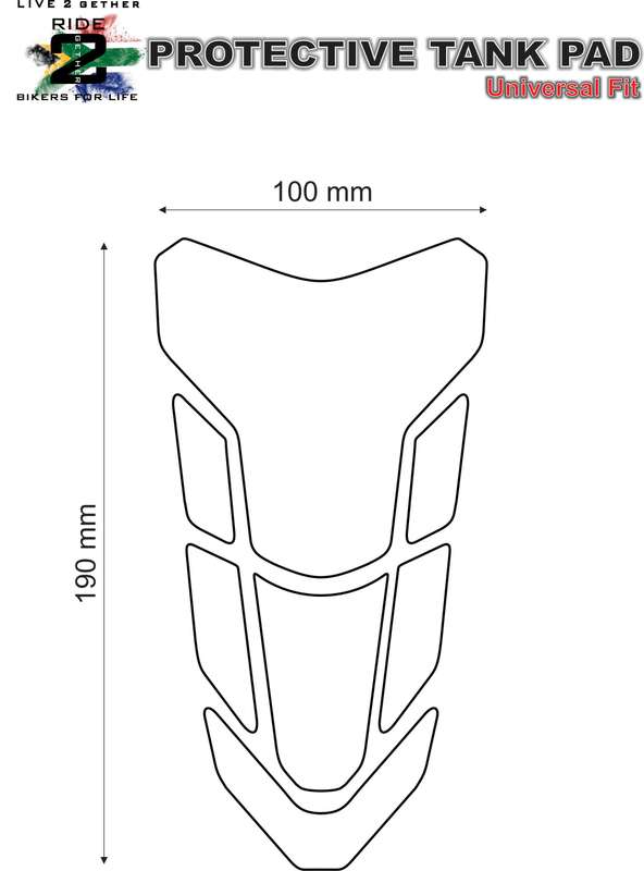 Ducati Panigale V4 Black Motor Bike Tank Pad