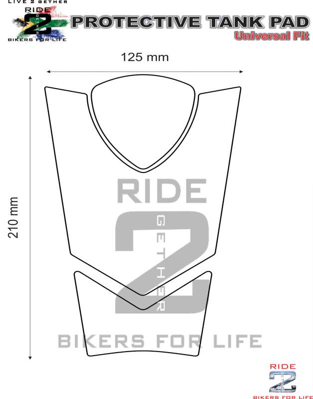 Ducati Black X Diavel Motor Bike Tank Pad
