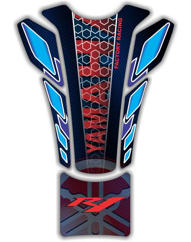 Yamaha Factory Racing Red R1 Motor Bike Tank Pad Protector