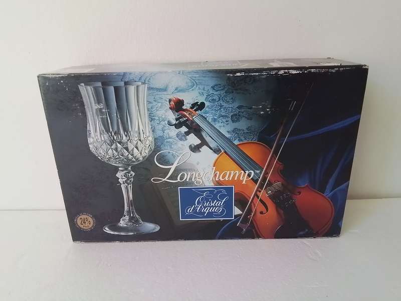 Set of 4 Longchamp Cristal d'Arques France Glasses