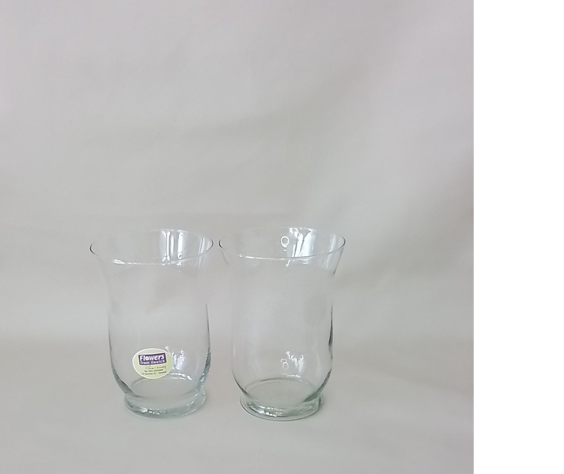 Glass Vases / Candle Holders 20cm