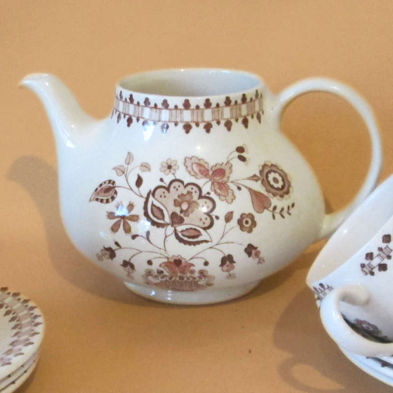 Staffordshire Old Granite Johnson Bros Jamestown Tea Set