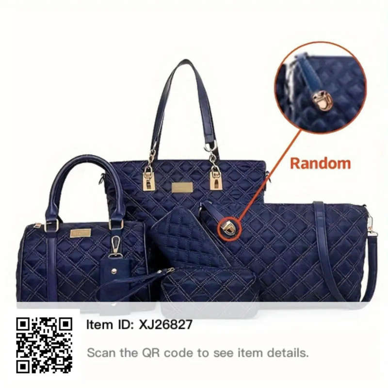 Navy Handbag Gift Set