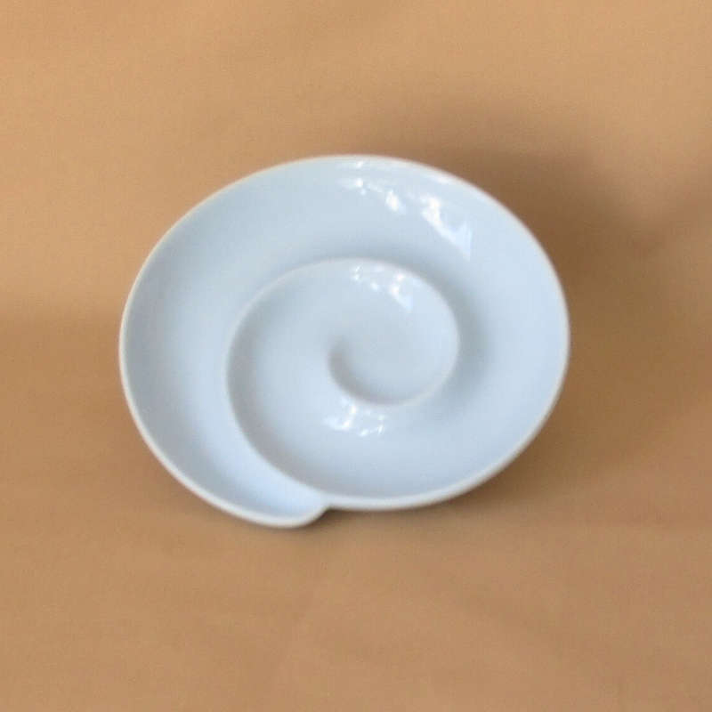 Basic White Spiral Snack Server 30cm