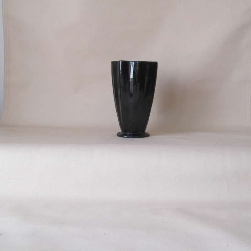 Ceramic Black Vase 23cm