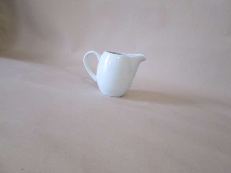 Basic White Ceramic Milk Jug 200ml