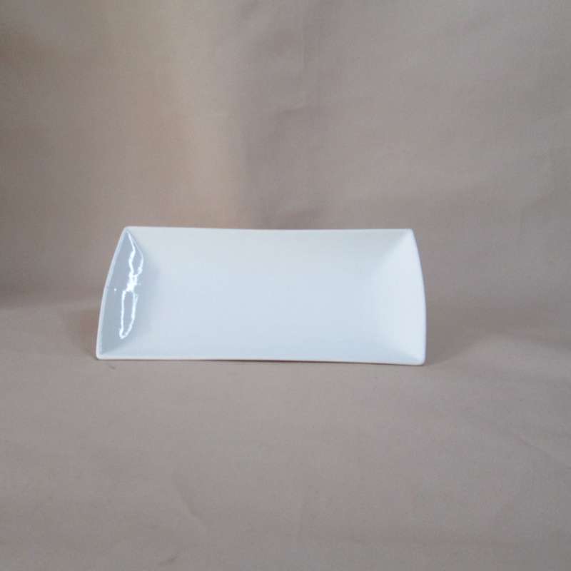 White Ceramic Serving Snack Plate