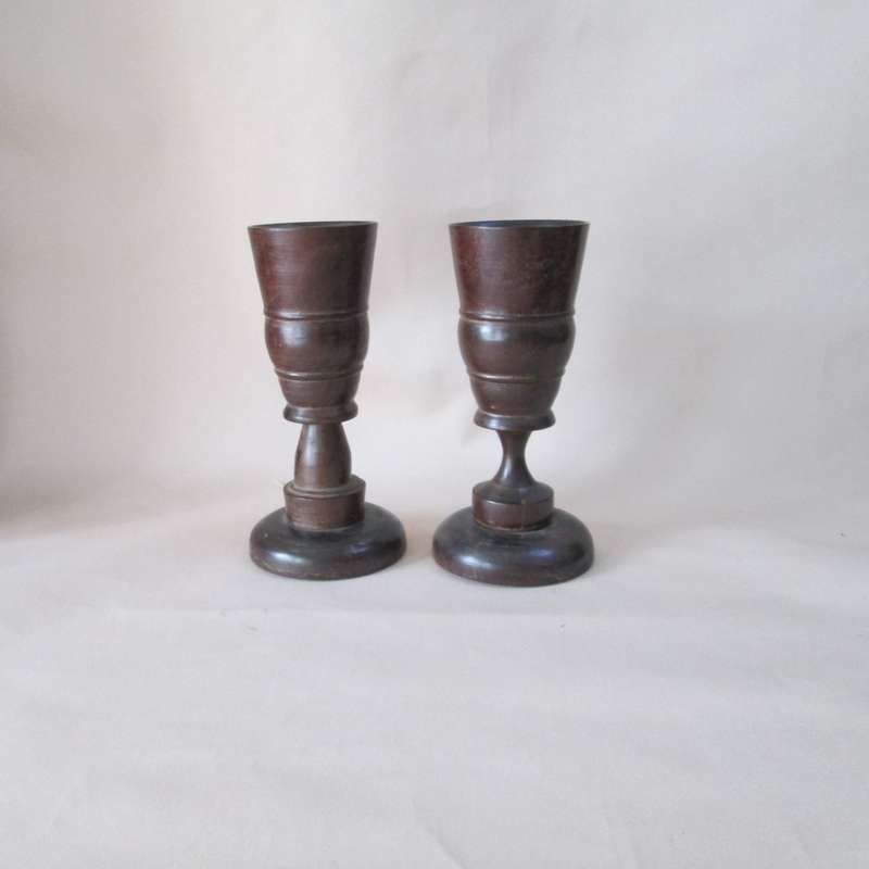 Set of 2 Wooden Chalice 250ml
