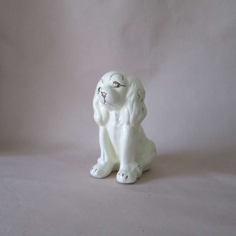Cream Ceramic Ornament Doggy